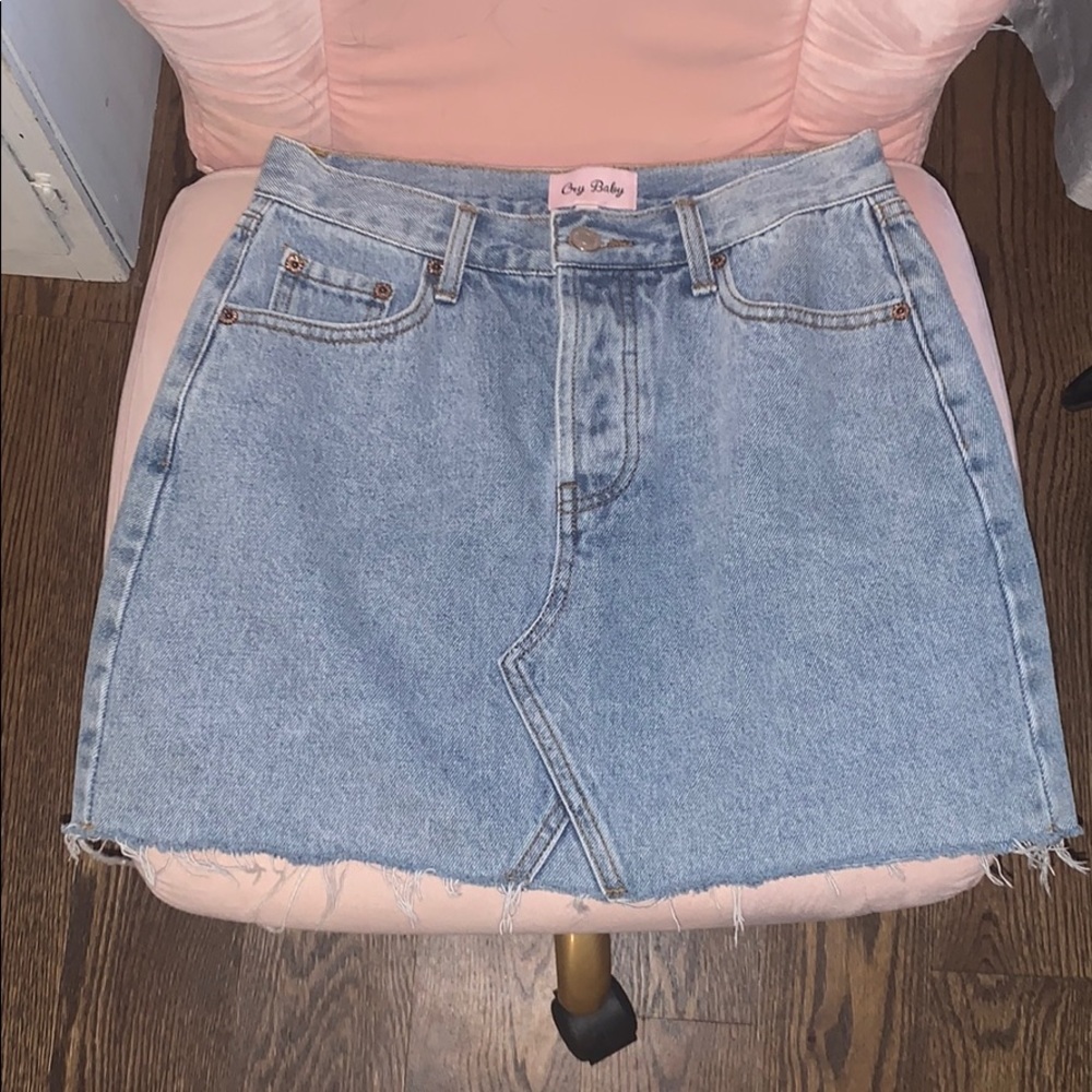Brand new Crybaby jean skirt